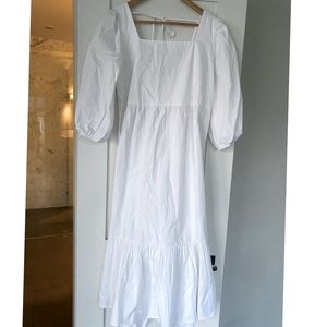 Oak and Fort white dress NWT